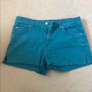 7 for all man kind denim shorts